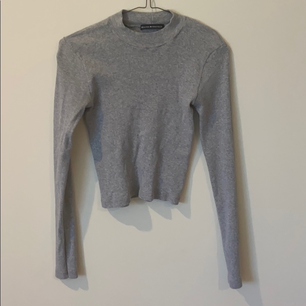 Brandy Melville Grey Mockneck